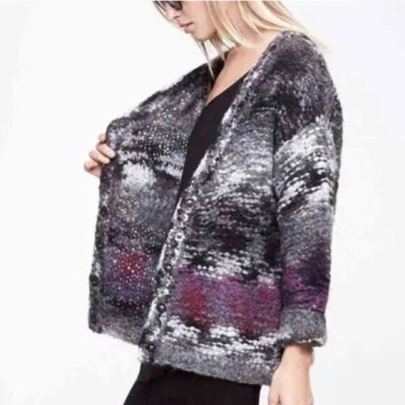 Elizabeth and James Space Dye Cardigan - Picture 1 of 8
